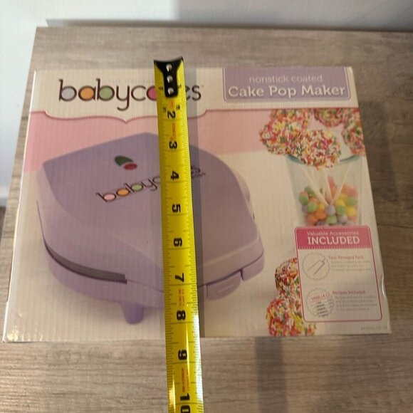 Babycakes Cake Pop Maker CP-70 Purple Nonstick Fork Recipes NEW Donut Holes - Picture 6 of 10
